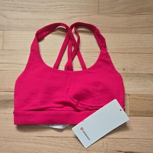 lululemon athletica Hot Pink Cross-Back Energy Bra